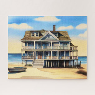 Beach House auf dem Sand Puzzle
