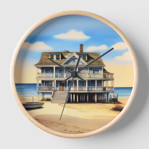 Beach House auf dem Sand Uhr