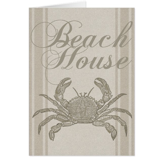 Beach House Crab Küste Vintag (Vorne)