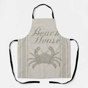 Beach House Crab Küste Vintag Schürze