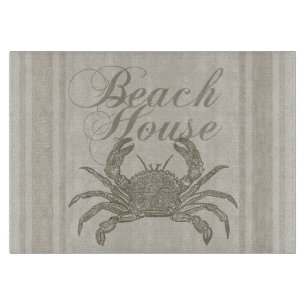 Beach House Crab Seashore Schneidebrett