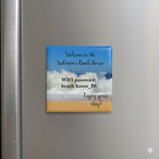 Beach House Magnet Ferien Vermietung WLAN-Kennwort (Von Creator hochgeladen)