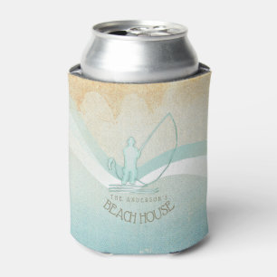 Beach House Nautical Fisherman Aqua Blue ID623 Dosenkühler