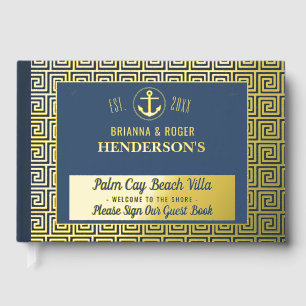 Beach House Nautical Key Urlaub Vermietung Gold Gästebuch