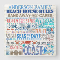 Beach House regelt Personalisierte Familienname Kü