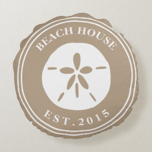 Beach House Rundes Kissen