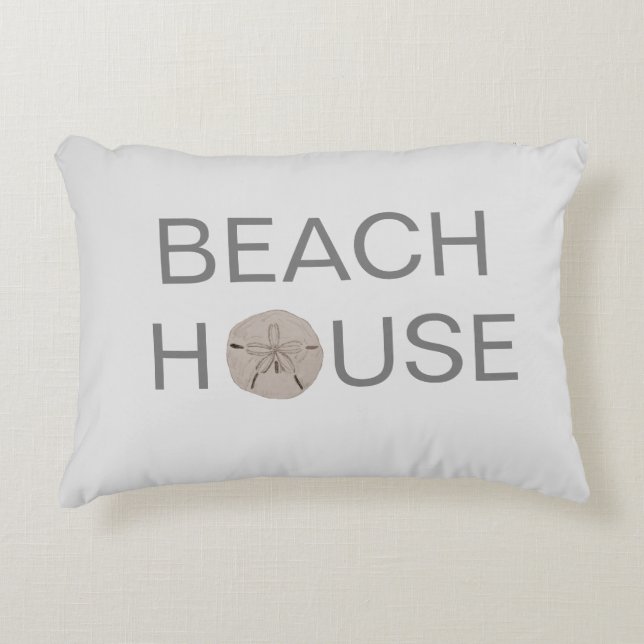 Beach House Sand Dollar Akzent Kissen (Vorderseite)