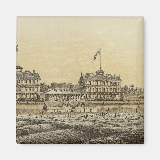 Beach House, Sea Girt, Monmouth Co, NJ Magnet (Vorne)