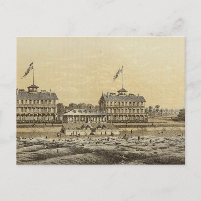 Beach House, Sea Girt, Monmouth Co, NJ Postkarte (Vorderseite)