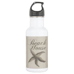 Beach House Starfish Seashore Trinkflasche