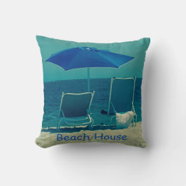 Beach House Summer Blue Sea 4Marvin Kissen