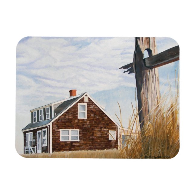 Beach House Sunrise Flexible Magnet (Horizontal)