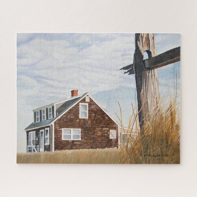 Beach House Sunrise Puzzle (Horizontal)