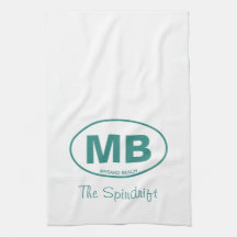 Beach House Two Letter Oval Hütte Script