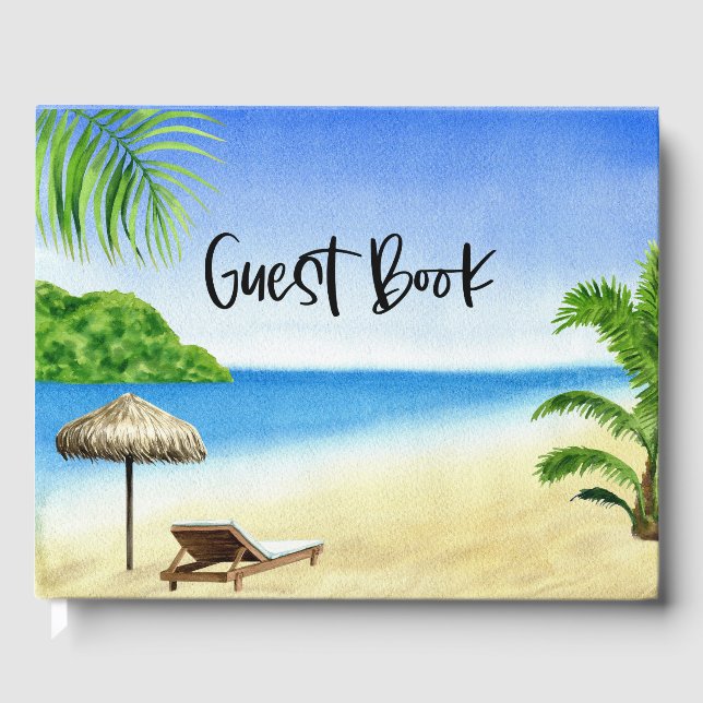 Beach House Urlaub im Hintergrund Gästebuch (Vorderseite)