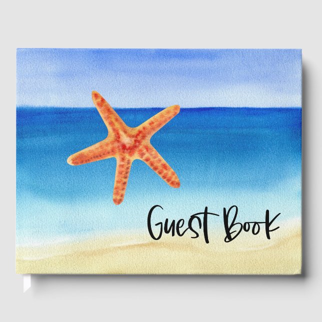 Beach House Urlaub im Hintergrund Gästebuch (Vorderseite)