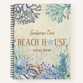Beach House Vacation Rental Guest Book Notebook Notizbuch