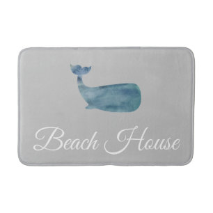Beach House Whale Medium Bath Mat Badematte