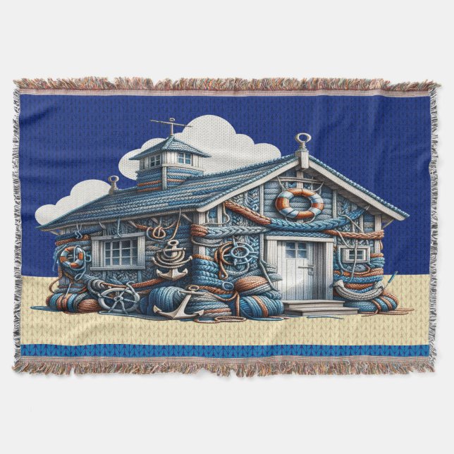 Beach Hut STRICK IMAGE Decke (Vorderseite)