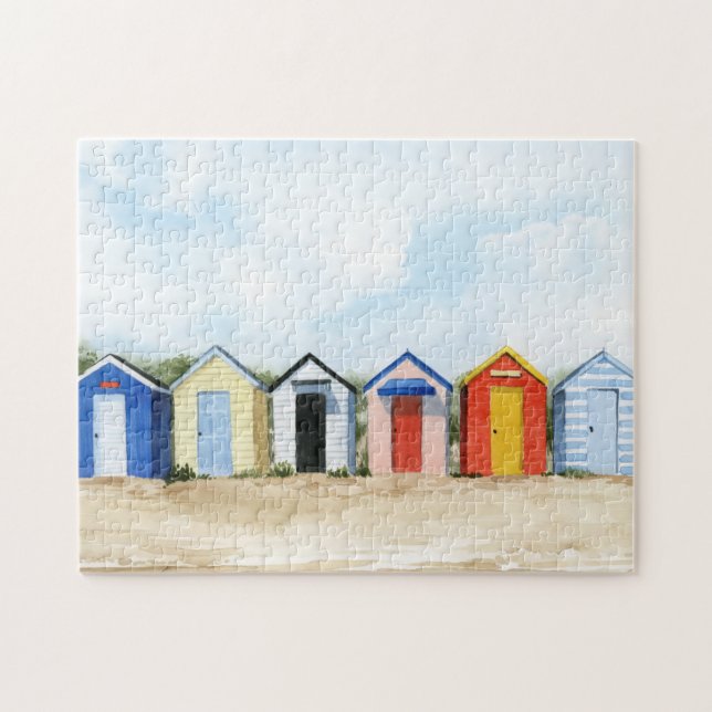 Beach Huts I Puzzle (Horizontal)
