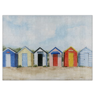 Beach Huts I Schneidebrett