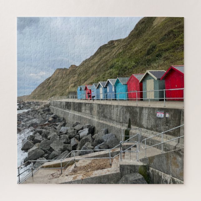 Beach Huts in Sheringham Norfolk Puzzle (Vertikal)
