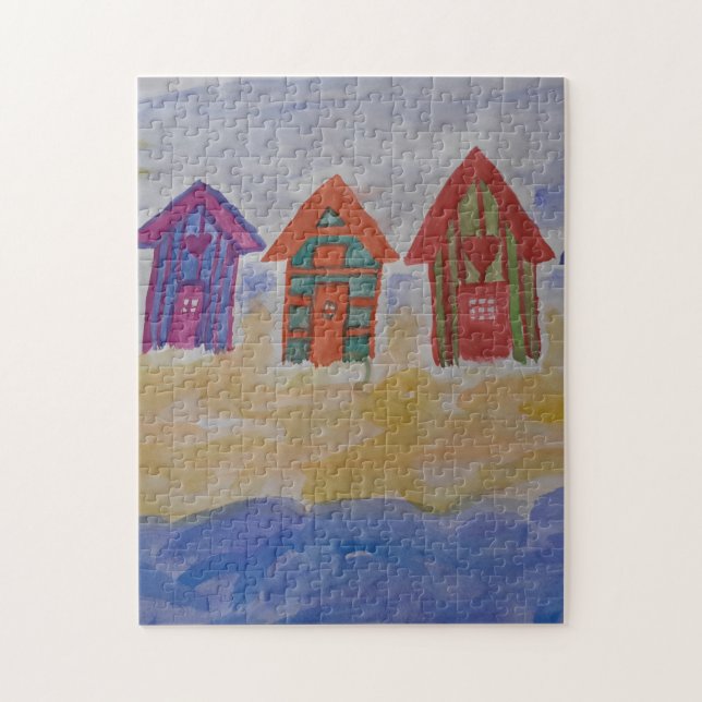 Beach Huts Jigsaw Puzzle (Vertikal)