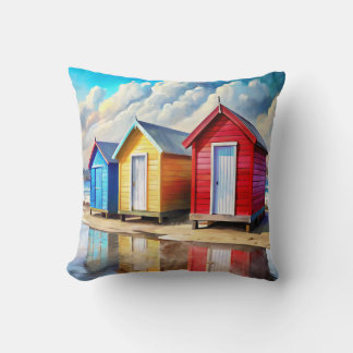 Beach Huts Kissen