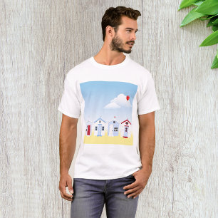 Beach Huts Mens T - Shirt