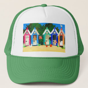 'Beach Huts' Trucker Hat Truckerkappe
