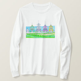 Beach Hütte Bright Long Sleeve Tshirt