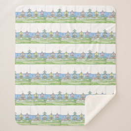 Beach Hütte Sherpa Blanket Sherpadecke