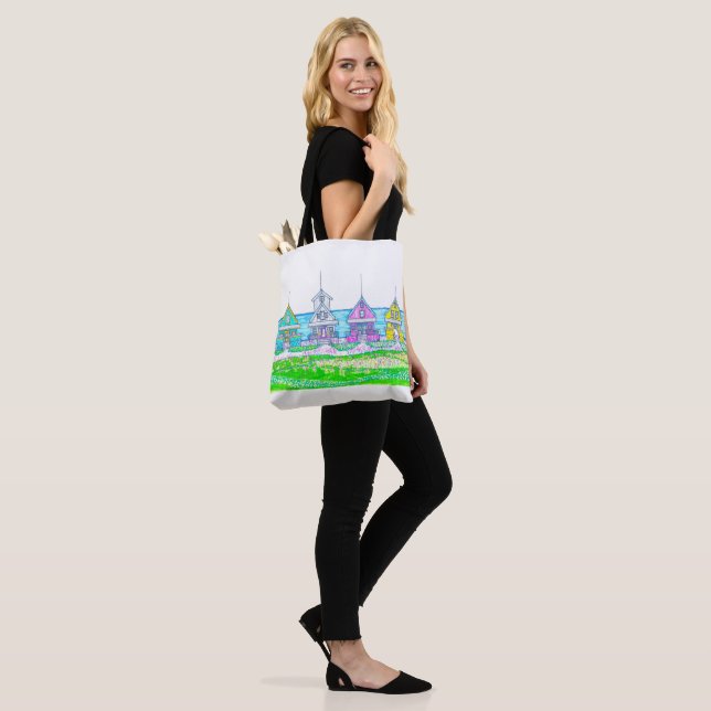 Beach Hütte Tote Bag (Am Model)