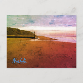 Beach in Mundesley, Norfolk by Alexandra Cook Post Postkarte