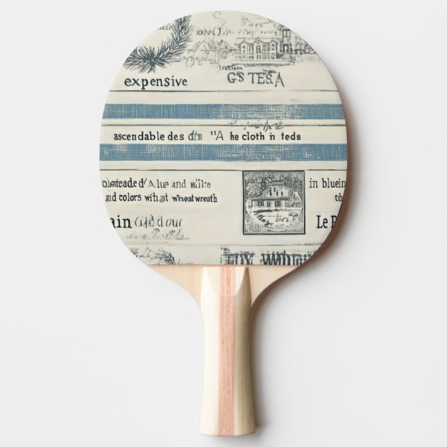 Beach-Inspiriert Ping Pong Paddles Tischtennis Schläger (Vorderseite)