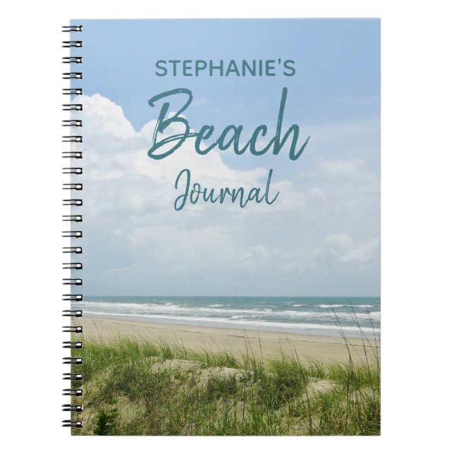 Beach Journal Personalisiert Coast Notebook Notizblock (Vorderseite)