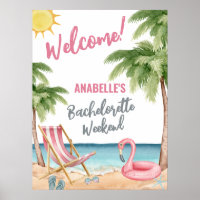 Beach Junggeselinnen-Abschied Begrüßungszeichen