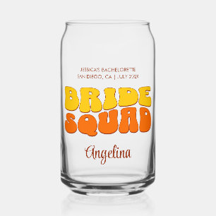 Beach Junggeselinnen-Abschied Bride Squad Bridesma Dosenglas