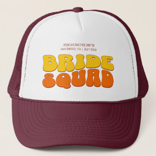 Beach Junggeselinnen-Abschied Bride Squad Bridesma Truckerkappe
