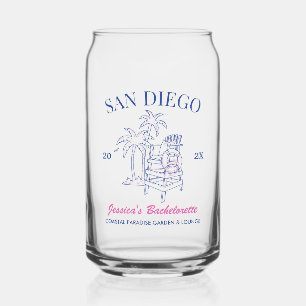 Beach Junggeselinnen-Abschied Gefallen Vintages Ge Dosenglas