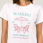 Beach Junggeselinnen-Abschied Girls Wochenende Per T-Shirt<br><div class="desc">Lassen Sie sich mit diesem atemberaubenden Junggeselinnen-Abschied am Strand, personalisierten T - Shirt, von Ihrem bevorstehenden Junggeselinnen-Abschied verwöhnen. Ob Sie einen Badeurlaub, einen Mädchenurlaub oder einen Junggeselinnen-Abschied der besten Freunde verbringen möchten, diese T - Shirt sind die perfekte Ergänzung zu Ihrem unvergesslichen Aufenthalt. Fügen Sie Ihrem Junggeselinnen-Abschied eine persönliche Touch...</div>