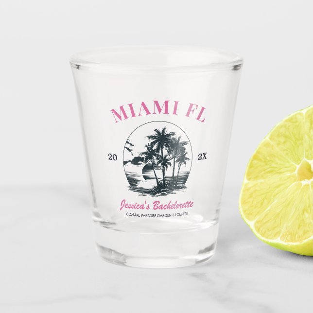 Beach Junggeselinnen-Abschied Girls Wochenendreise Schnapsglas (Vorderseite)