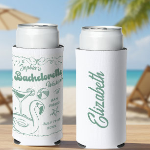 Beach Junggeselinnen-Abschied Green Selters Dosenkühler