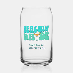 Beach Junggeselinnen-Abschied Groovy Beachin Bride Dosenglas
