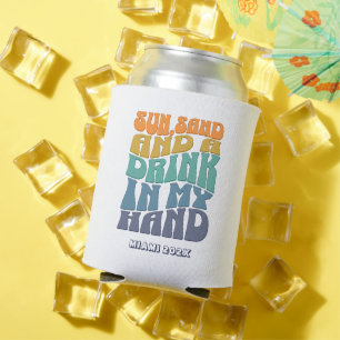 Beach Junggeselinnen-Abschied Groovy Retro Bridesm Dosenkühler