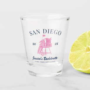 Beach Junggeselinnen-Abschied Personalisiert Bride Schnapsglas