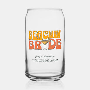 Beach Junggeselinnen-Abschied Retro Beachin Bride Dosenglas