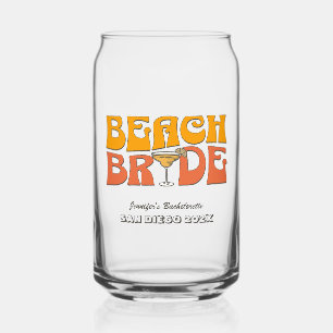 Beach Junggeselinnen-Abschied Retro Groovy Beach B Dosenglas