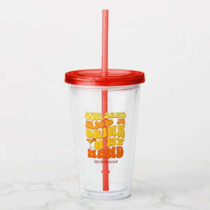 Beach Junggeselinnen-Abschied Retro Sun Sand Drink Acryltrinkbecher