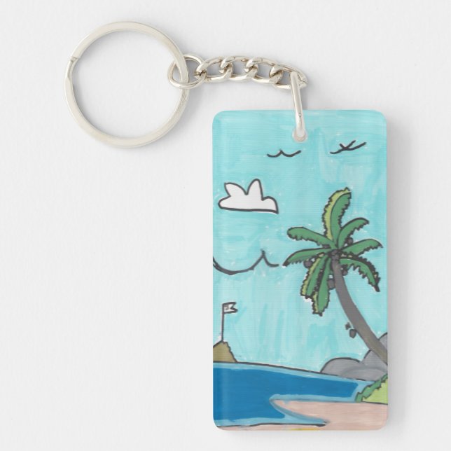 Beach Keychain Schlüsselanhänger (Vorderseite)